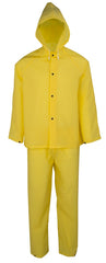 Diamondback RS2-01-XXL Rain Suit, 2XL, 44 in Inseam, EVA, Yellow, Hooded Collar, Snap Down Storm Flap Closure
