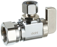 Dahl mini-ball 211-53-31-BAG Stop Valve, 1/2 x 3/8 in Connection, FIP x Compression, 250 psi Pressure, Manual Actuator