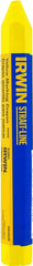 Irwin 66406 Hi-Visibility Lumber Crayon, Yellow, 1/2 in Dia, 4-1/2 in L