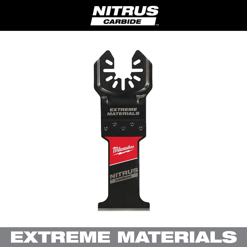 Milwaukee NITRUS CARBIDE 49-25-1571 Oscillating Multi-Tool Blade, 1-3/8 in D Cutting, Carbide