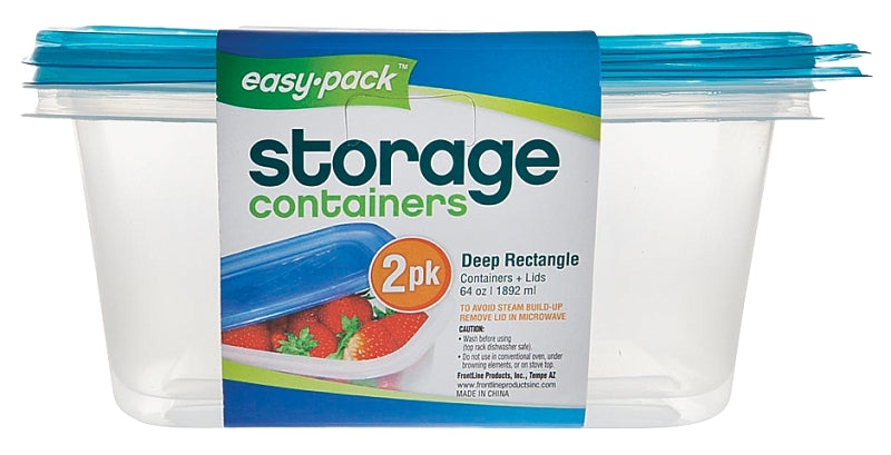 Easy Pack 8069 Storage Container, 64 oz Capacity, Plastic