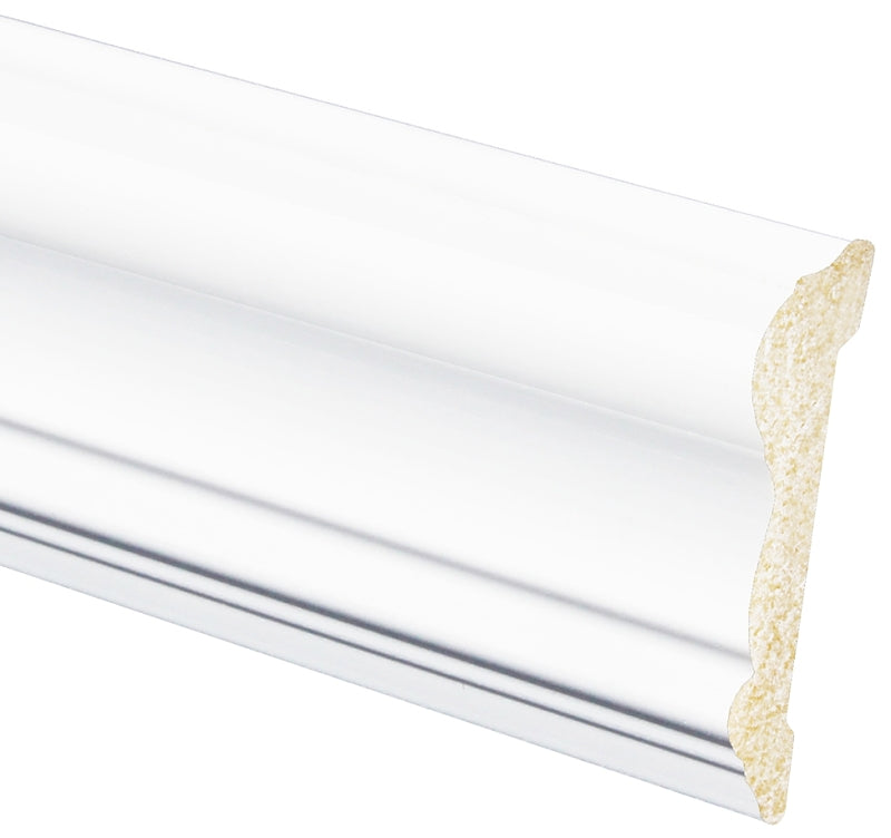 Inteplast Group 297 52970800032 Chair Rail Moulding, 8 ft L, 2-13/16 in W, 9/16 in Thick, Polystyrene