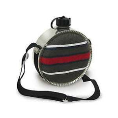 Stansport 280 Blanket Canteen, 2 qt Capacity, Plastic, Multi-Color, Screw-On Cover/Lid, 7-1/4 in L, 7-1/4 in W