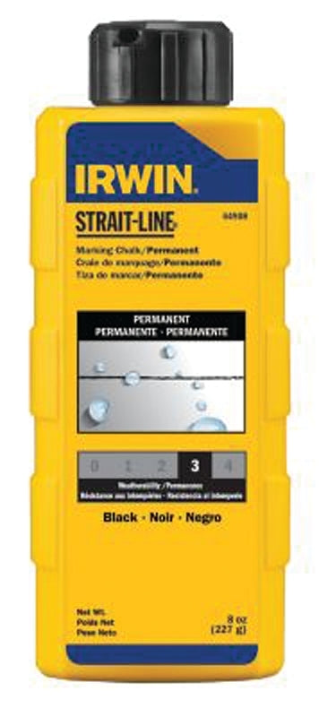 Irwin 64908 Marking Chalk Refill, Black, Permanent