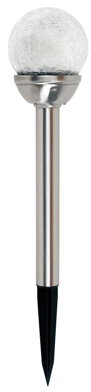 Boston Harbor Light Stake, Ni-Mh Battery, 1-Lamp, LED Lamp, Stainless Steel Glass Fixture, Battery Included: Yes
