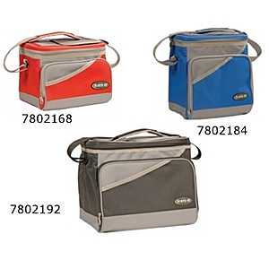 World Famous 1607 Soft Bag Cooler, 30 Cans Capacity, Polyester, Black/Gray