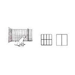 Jackson Wire 10 04 38 29 Welded Wire Fence, 100 ft L, 36 in H, 1 x 2 in Mesh, 14 Gauge, Black, Galvanized
