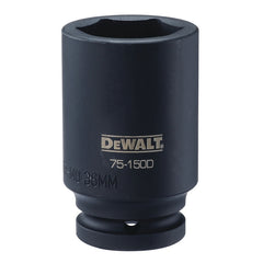 DeWALT DWMT75150OSP Impact Socket, 36 mm Socket, 3/4 in Drive, 6-Point, CR-440 Steel, Black Oxide