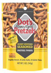 Dot's Homestyle Pretzels 7008- DP Mustard Honey, 5 oz