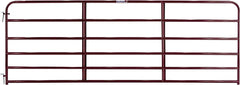 Tarter 6ER14 Tube Gate, 14 ft W Gate, 50 in H Gate, Steel Frame, Red