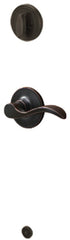 Schlage J Series JH59SEV716LH Seville Inside Handleset, Grade 3 Grade, Mechanical Lock, Metal, Aged Bronze, Lever Handle