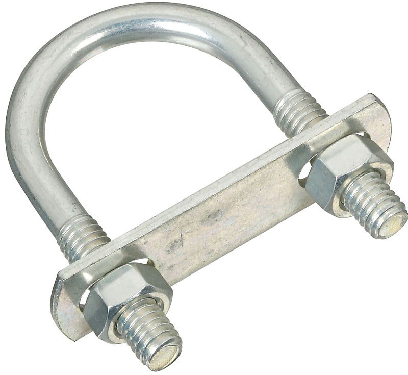 National Hardware N222-125 U-Bolt, 5/16-18 Thread, 1-1/8 in L Thread, Steel, Zinc