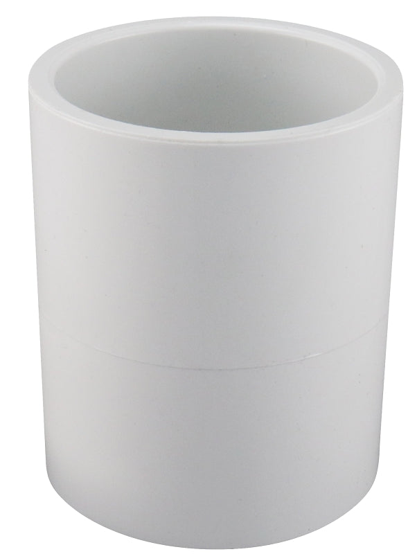 Lasco 429040BC Pipe Coupling, 4 in, Slip, PVC, SCH 40 Schedule