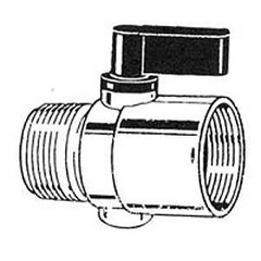 Plumb Pak PP22508 Shower Adapter Control, Plastic, Chrome