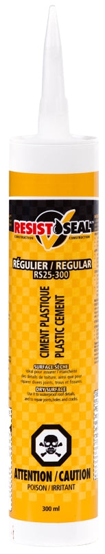 Resistoseal 53003 Regular Plastic Cement, Black, Liquid, 10 oz