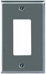 Atron Traditional Series 2-161R Wallplate, 4-15/16 in L, 2-7/8 in W, 1-Gang, Metal, Chrome
