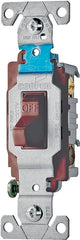 Eaton Wiring Devices CS315B Toggle Switch, 15 A, 120/277 V, 3 -Position, Screw Terminal, Nylon Housing Material