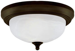 Westinghouse 6429100 Flush Mount Ceiling Fixture, 120 V, 60 W, 2-Lamp, Incandescent, LED Lamp, Steel Fixture