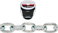 Campbell 014-0623 Proof Coil Chain, 3/8 in, 63 ft L, 30 Grade, Steel, Zinc