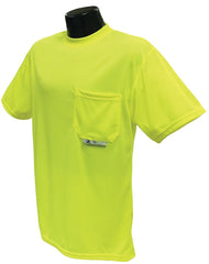 Radwear ST11-NPGS-2X Safety T-Shirt, 2XL, Polyester, Green, Short Sleeve, Pullover