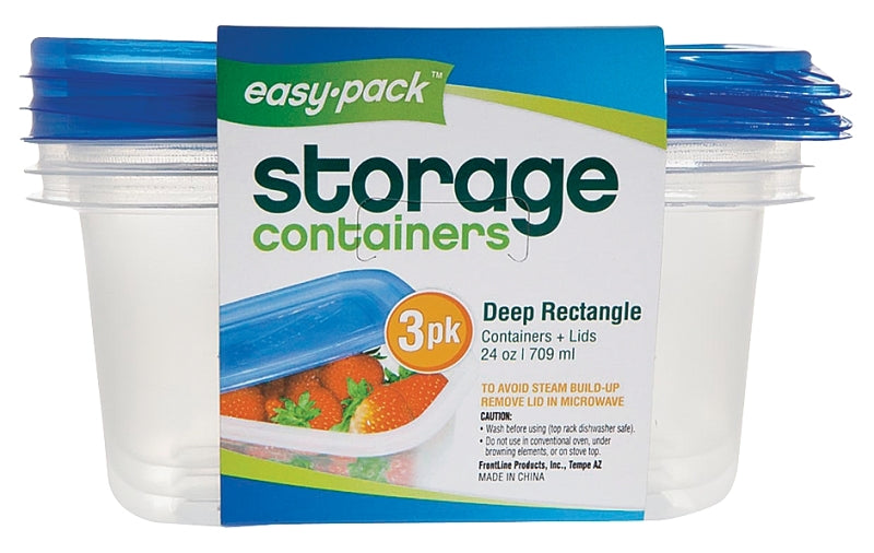Easy Pack 8065 Storage Container, 24 oz Capacity, Plastic