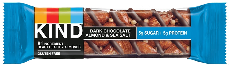 Kind KINDDCNS12 Nut and Spices Bar, Dark Chocolate Nuts, Sea Salt, 1.4 oz