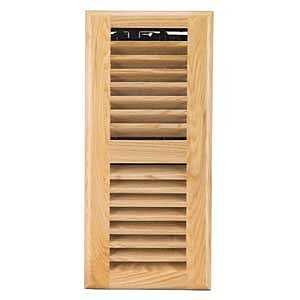 Imperial RG3026 Floor Register, 10 in L, 3 in W, Wood, Oak