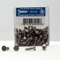 Reliable FKAS612VP Screw, 1/2 in L, Flat Head, Square Drive, Self-Tapping, Type A Point, Stainless Steel, 100 BX