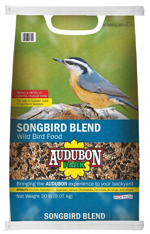 Audubon Park 12559 Wild Bird Seed, Songbird Blend, 20 lb