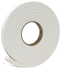 Frost King R734WH Foam Tape, 3/4 in W, 10 ft L, 7/16 in Thick, Rubber, White