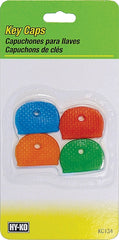 Hy-Ko KC134 Key Cap Set, Vinyl, Blue/Dark Green/Light Yellow/Red