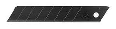 Olfa 9070 Ultra-Sharp Blade, 18 mm, 4-1/2 in L, Carbon Steel, 59 deg Angle, Snap-Off Edge, 8-Point