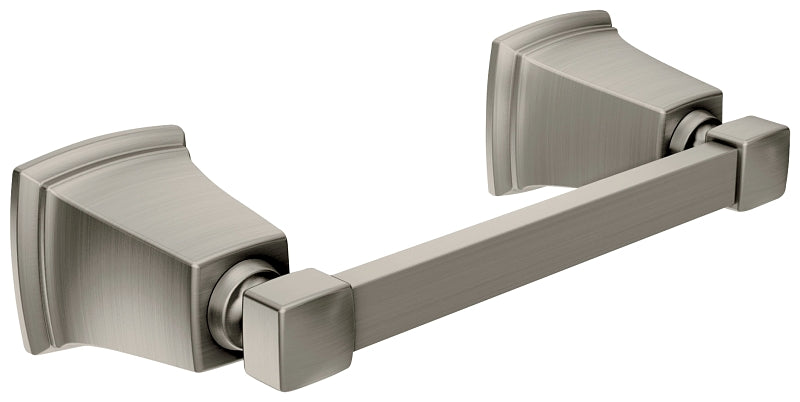 Moen Boardwalk Series Y3208BN Pivoting Toilet Paper Holder, Stainless Steel/Zinc, Brushed Nickel, Surface Mounting