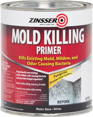 Zinsser 276087 Mold Killing Primer, Flat, White, 1 qt, Can