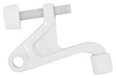 Prosource H20-B038-PS Heavy-Duty Hinge Pin Door Stop, 2-3/4 in Projection, Die-Cast Zinc & Plastic, White