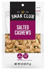 Snak Club CSU29330 Salted Cashews, 2.5 oz