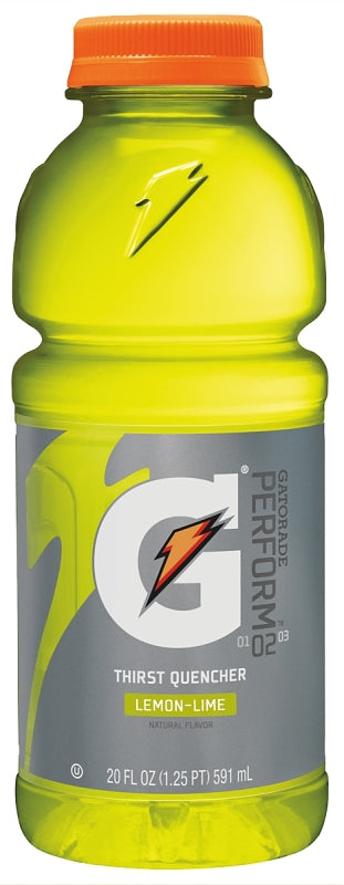 Gatorade 32868 Thirst Quencher Sports Drink, Liquid, Lemon-Lime Flavor, 20 oz Bottle