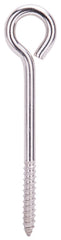 ProSource LR263 Lag Eye Bolt, 9.2 mm Thread, Screw Thread, 2 in L Thread, 1-3/8 in Dia Eye, 405 lb Working Load