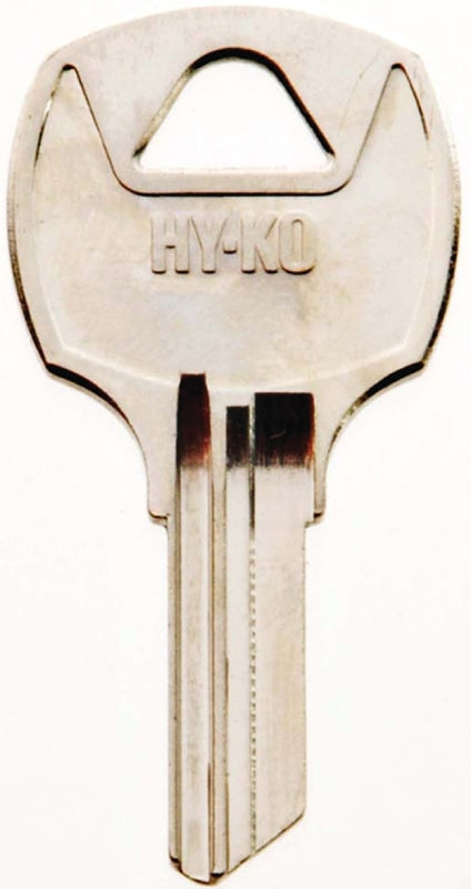 Hy-Ko 11010RO7 Key Blank, Brass, Nickel, For: National Cabinet Locks