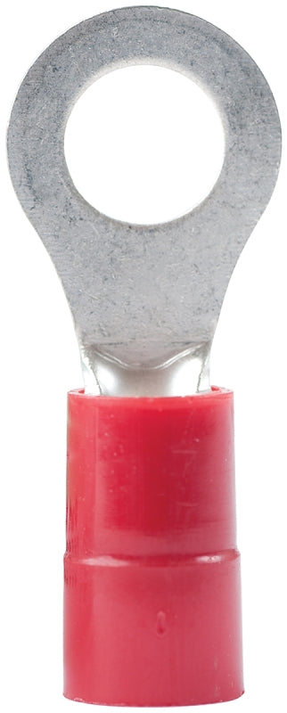 GB 20-102 Ring Terminal, 600 V, 22 to 18 AWG Wire, #8 to 10 Stud, Vinyl Insulation, Copper Contact, Red