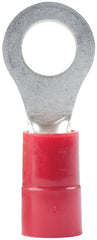 GB 20-102 Ring Terminal, 600 V, 22 to 18 AWG Wire, #8 to 10 Stud, Vinyl Insulation, Copper Contact, Red