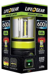 Life+Gear 41-3968 LED Lantern, D Battery, LED Lamp, 600 Lumens, 8 hr Max Runtime, Green