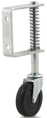 Dh Casters C-GSL3 Gate Caster, 3 in Dia Wheel, 13/16 in W Wheel, Hard Rubber Wheel, 40 lb