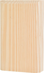 Waddell BTB25 Trim Block Moulding, 4-1/2 in L, 2-3/4 in W, 1 in Thick, Pine Wood