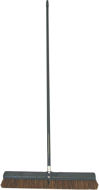 Birdwell 4024-4 Contractor Push Broom, 3 in L Trim, Palmyra Fiber Bristle