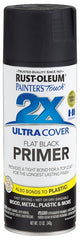 2X Ultra Cover 249846 Spray Paint, Flat, Black, 12 oz, Can