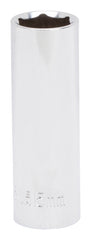 Vulcan MT6507032 Drive Socket, 15 mm Socket, 3/8 in Drive, 6-Point, Chrome Vanadium Steel, Chrome