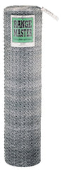 Rangemaster 5934 Poultry Net, 50 ft L, 24 in W, 20 Gauge, Hexagonal Mesh, 1 in Mesh, Steel