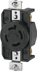 Eaton Wiring Devices AHL1620R Single Receptacle, 20 A, Black