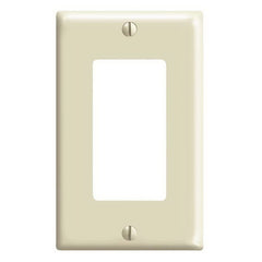 Decora 80401-M25-IMP Wallplate Pack, 4-1/2 in L, 2-3/4 in W, 1 -Gang, Plastic, Ivory